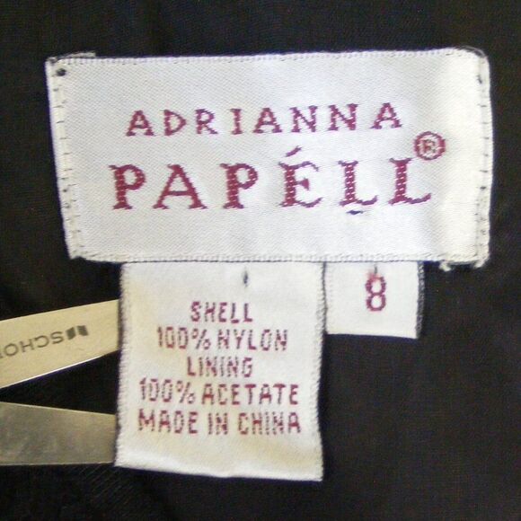 ADRIANNA PAPELL Lace Dress, 8, Evening/Cocktails, Black, Sleeveless, V-neck - Picture 12 of 13